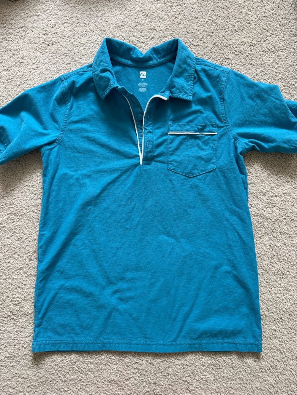Tea Collection Teal Blue Polo 16